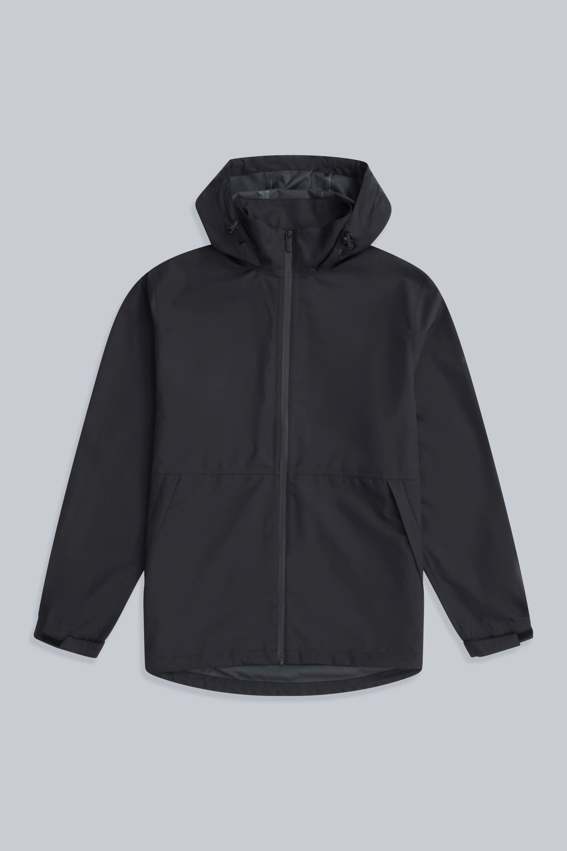 Animal Animal Men's 'Pace' Waterproof Adjustable Hood Outdoors Packable Jacket in Black