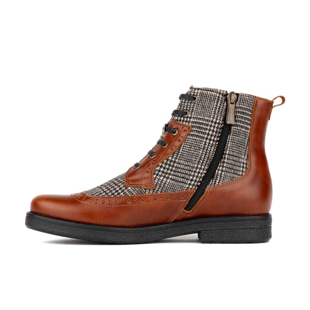 Embassy London Embassy London Women's Hatter - Brown & Brown Check - 3