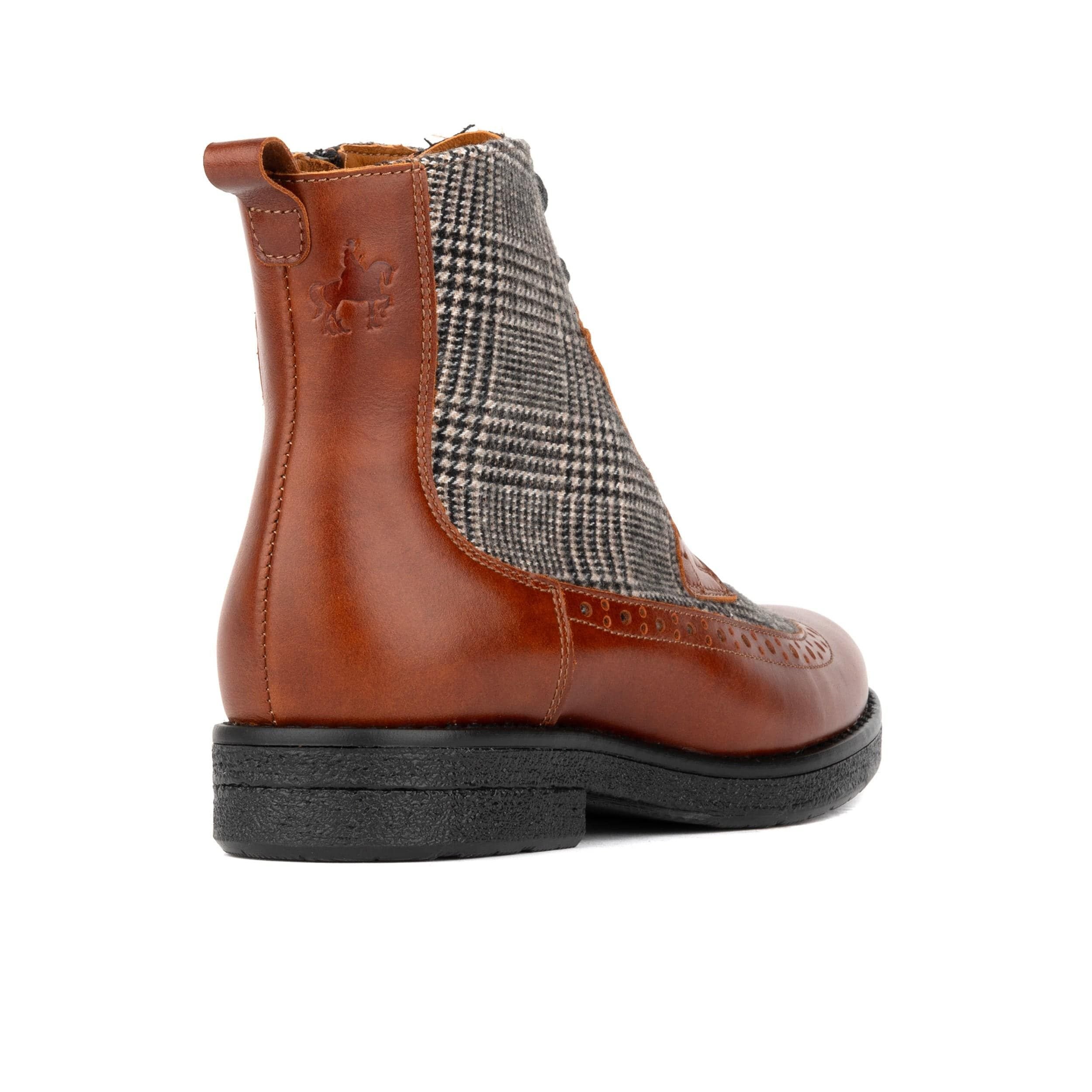 Embassy London Embassy London Women's Hatter - Brown & Brown Check - 4