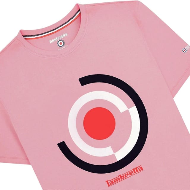 Lambretta Lambretta Men's Target Render T-Shirt in Pink - 3