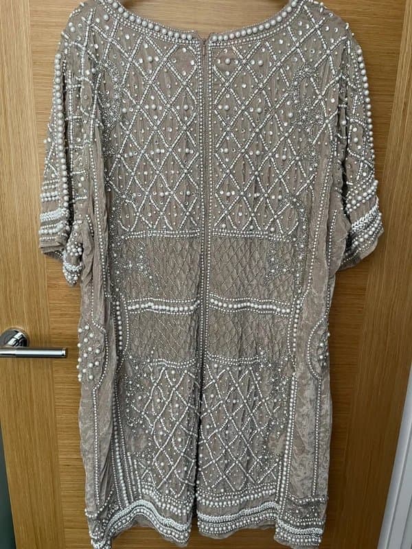 ASOS Luxe beaded velvet ASOS dress