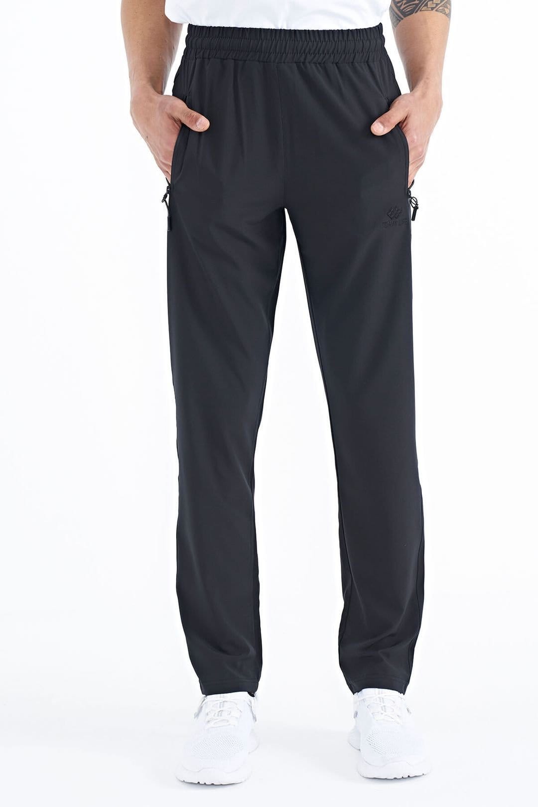 Tommy Life Tommy Life Men's Straight-Leg Pull-On Sweatpants in Black - 4