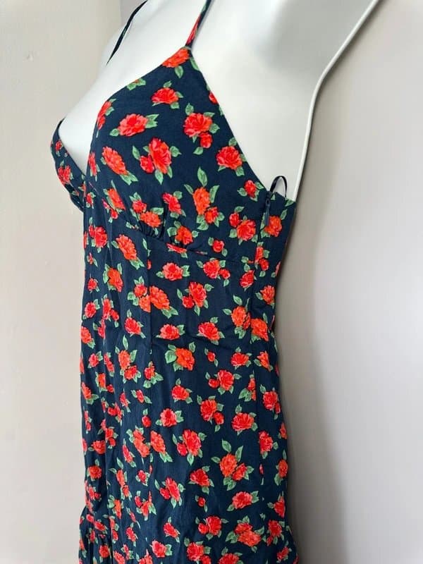 Bershka Bershka summer printed cami straps mini day dress size S