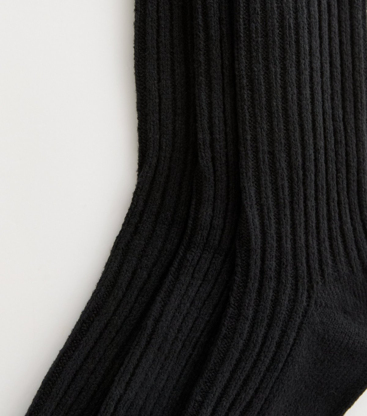 New Look Men's Mens Pack of 3 Fluffy Black Ribbed Socks New Look - 2