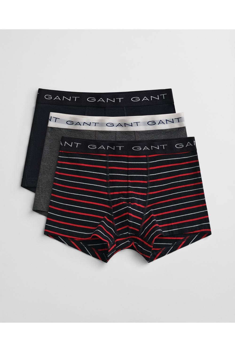 Gant Gant Men's Striped 3 Pack Boxer Black - 2