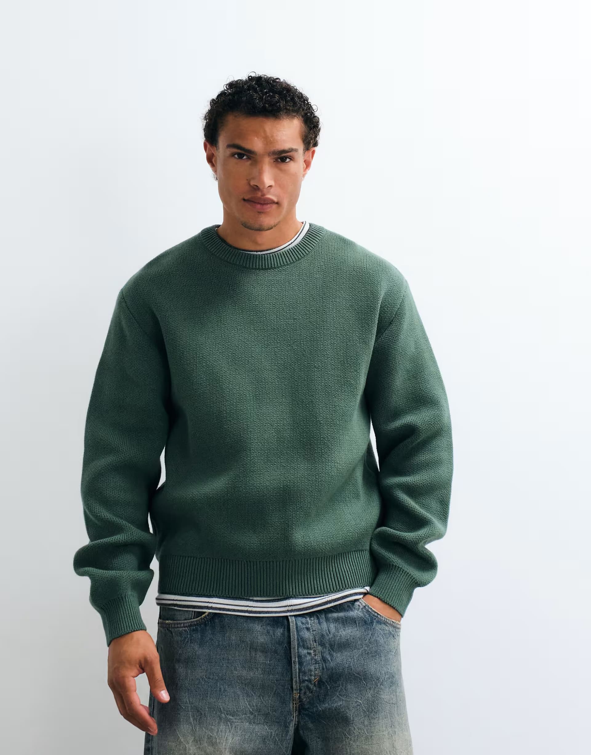 ASOS ASOS Green Jumper For Men