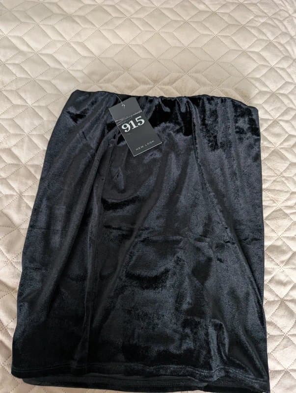 New Look Velvet mini skirt