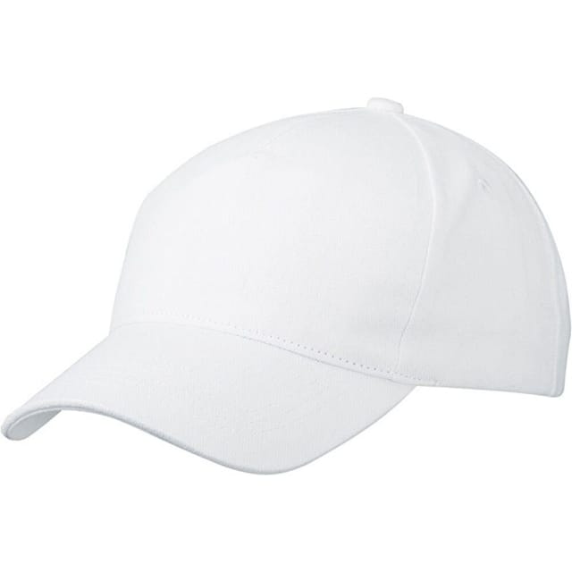 Myrtle Beach Myrtle Beach Men's 5 Panel Heavy Brushed Cotton Cap in White - 2
