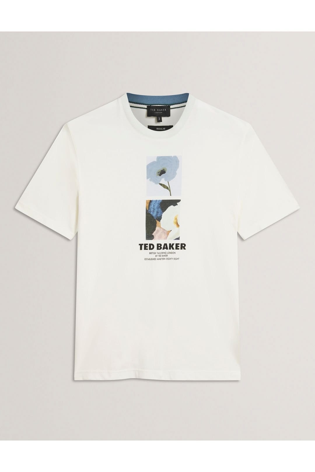 Ted Baker Men's White Floral Box Print T-Shirt