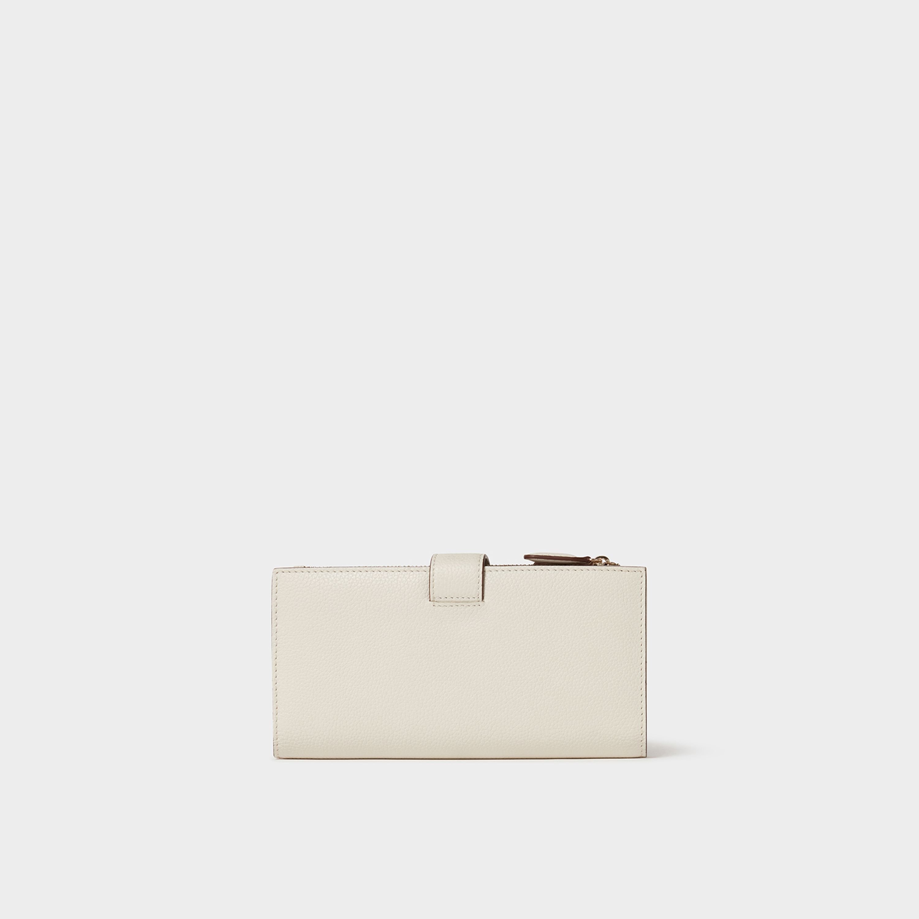 OSPREY LONDON OSPREY LONDON Women's The Classic Savanna Leather Matinee Purse in Ivory - 3