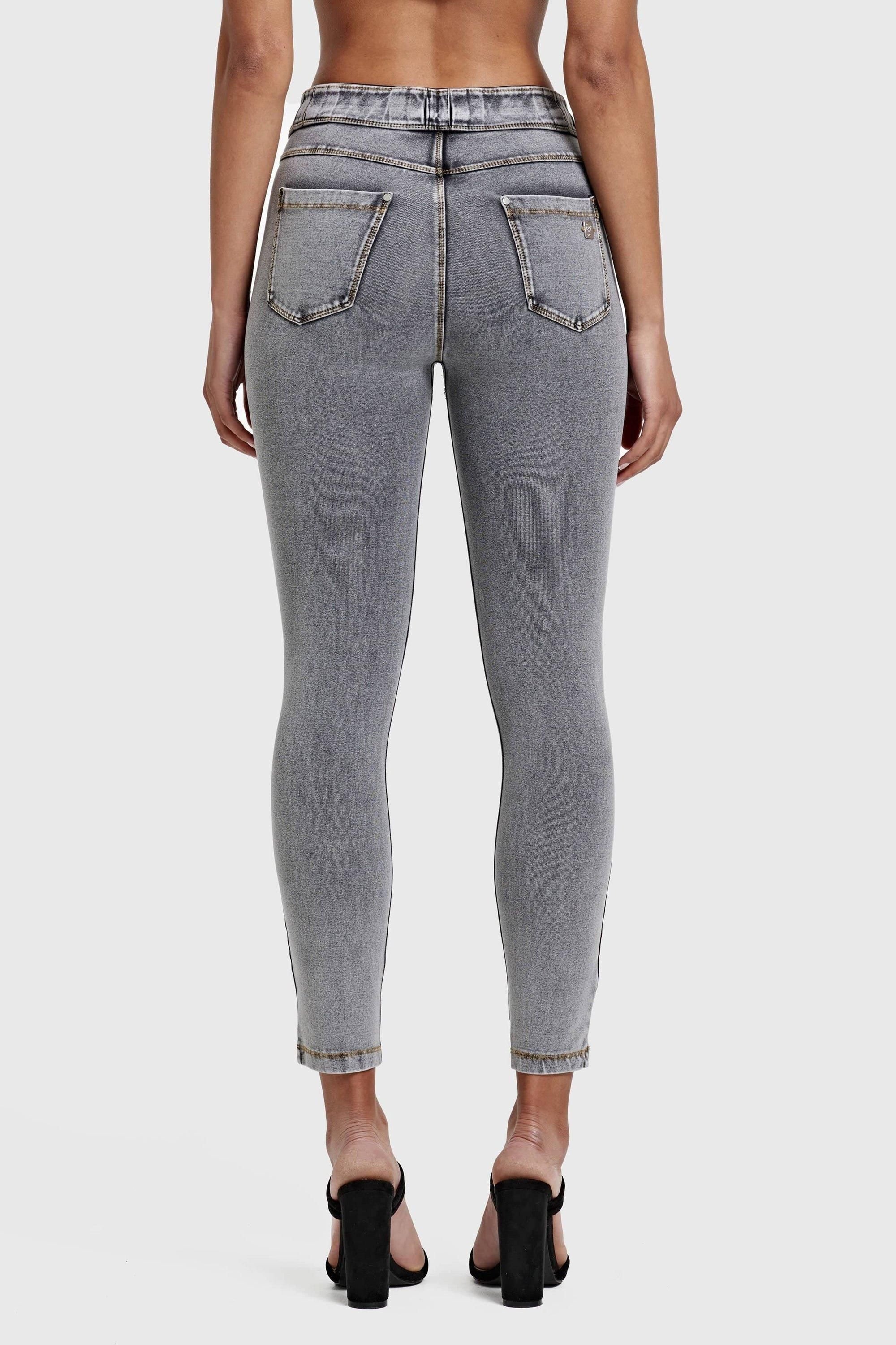 Freddy Freddy Women's N.O.W Denim High Waisted 7/8 Length Jeans in Grey - 3