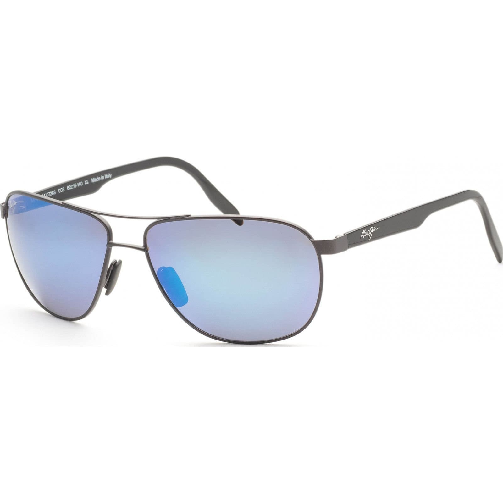 Maui Jim Maui Jim Men's MJ0728S-003 Castles Aviator/Navigator Sunglasses in Silver
