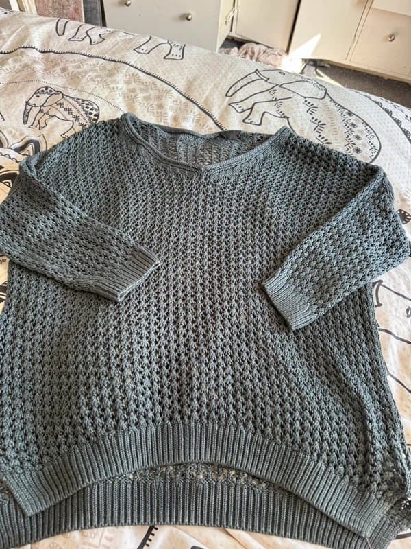 Topshop Topshop crochet homey jumper uk sz 14