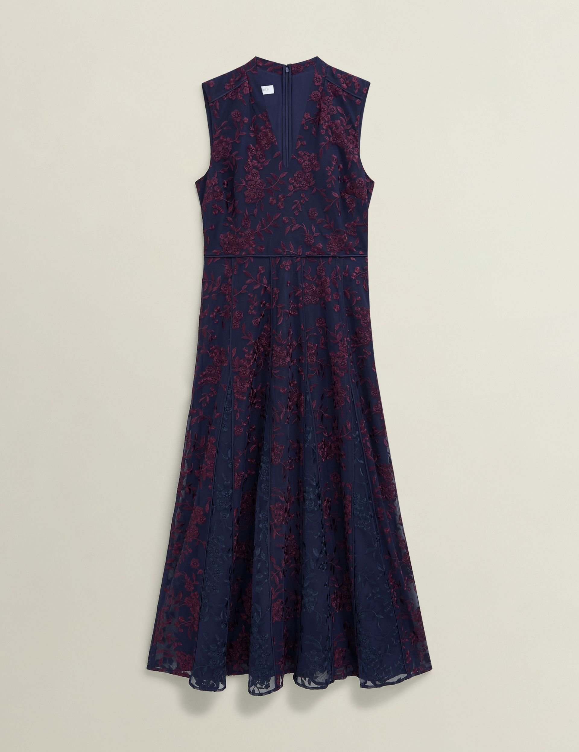 Hobbs London Hobbs London Women's Quin Embroidered Dress in Dark Navy - 2