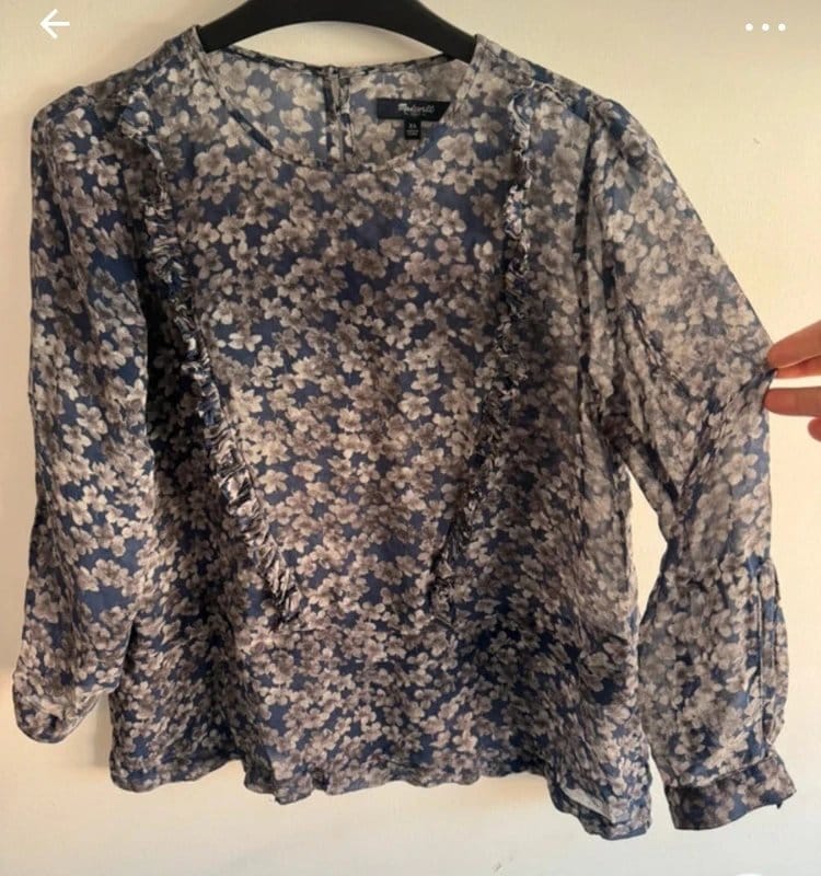 Silk 100% silk top blouse - 1