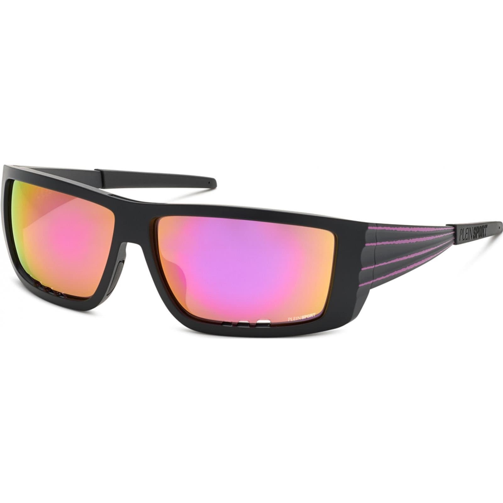 Plein Sport Plein Sport Men's SSP003-64U28R Square/Rectangle Sunglasses in Black