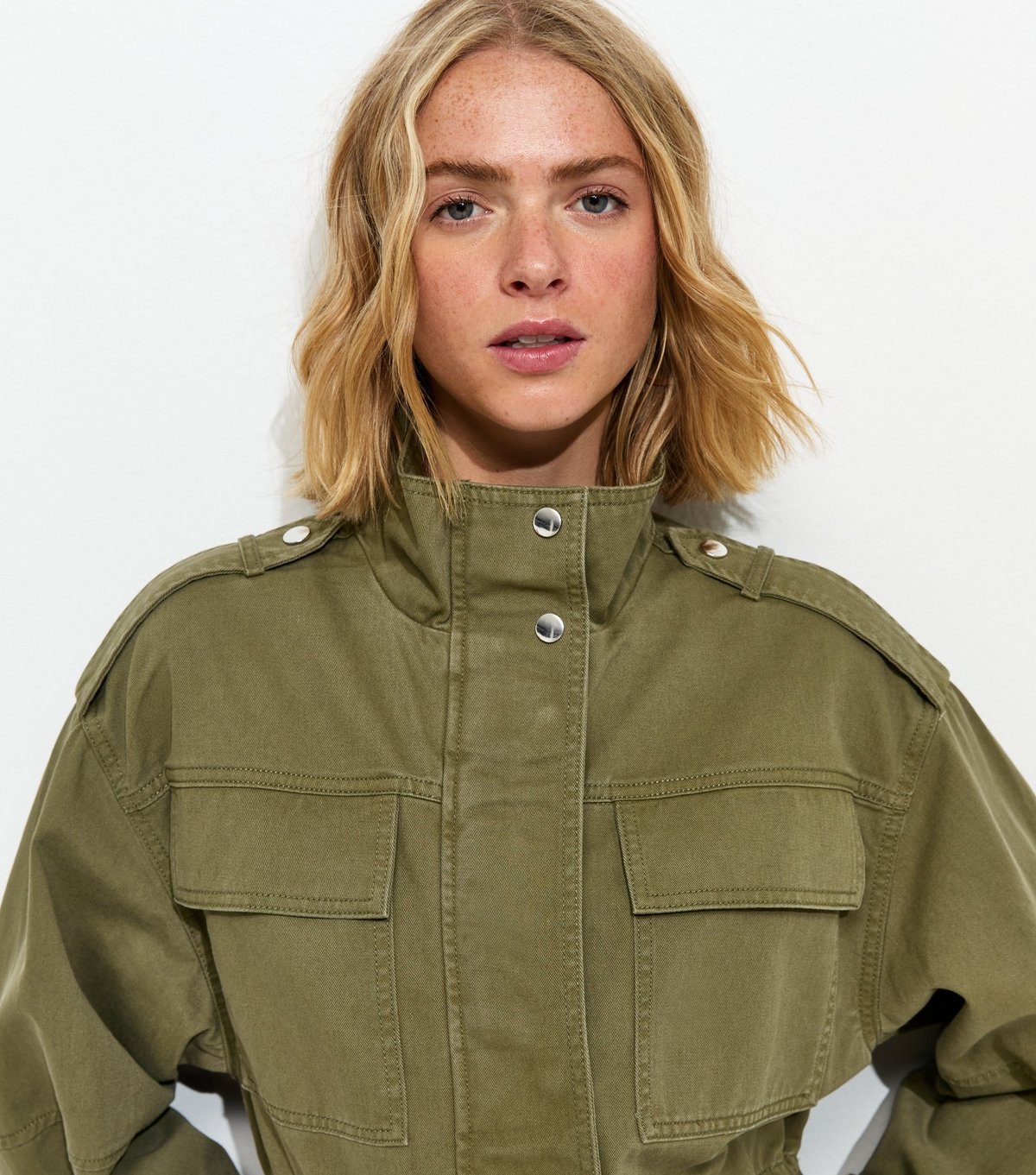 New Look Women's Khaki 4 Pocket Shacket New Look - 2