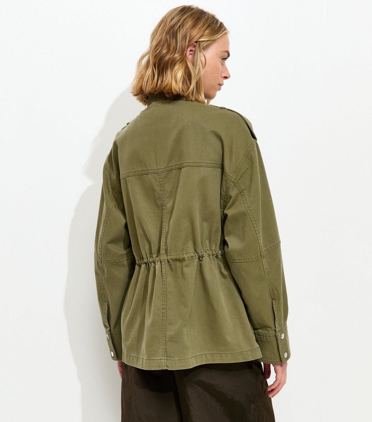 New Look Women's Khaki 4 Pocket Shacket New Look - 4