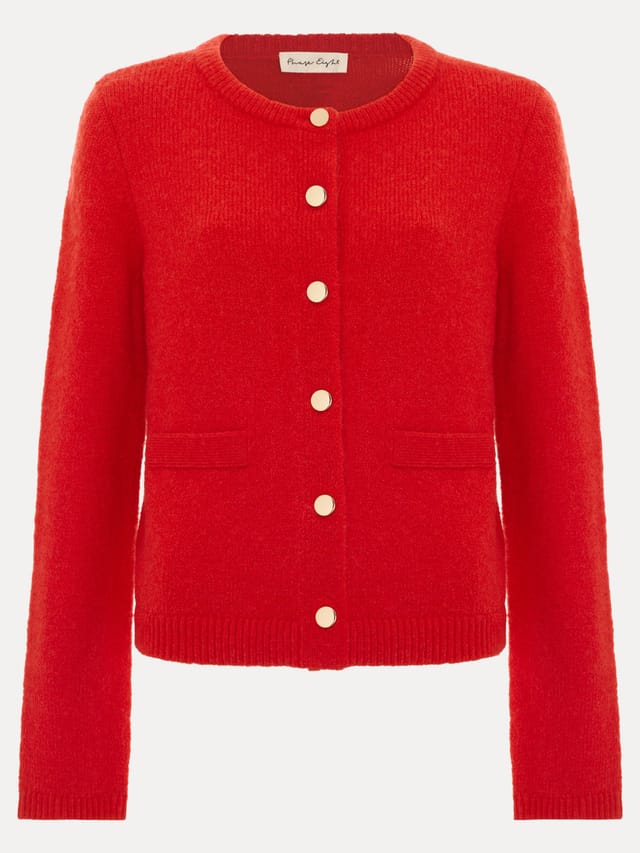 Phase Eight Phase Eight Women's Jade Cardigan in Scarlet - 2
