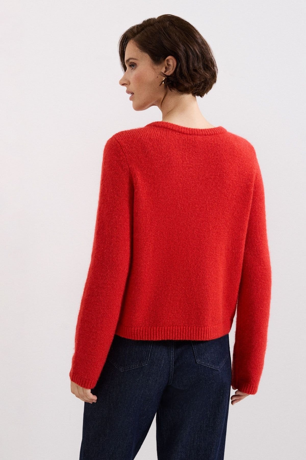 Phase Eight Phase Eight Women's Jade Cardigan in Scarlet - 4