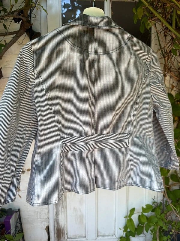 New Look Navy & White Striped Summer Jacket