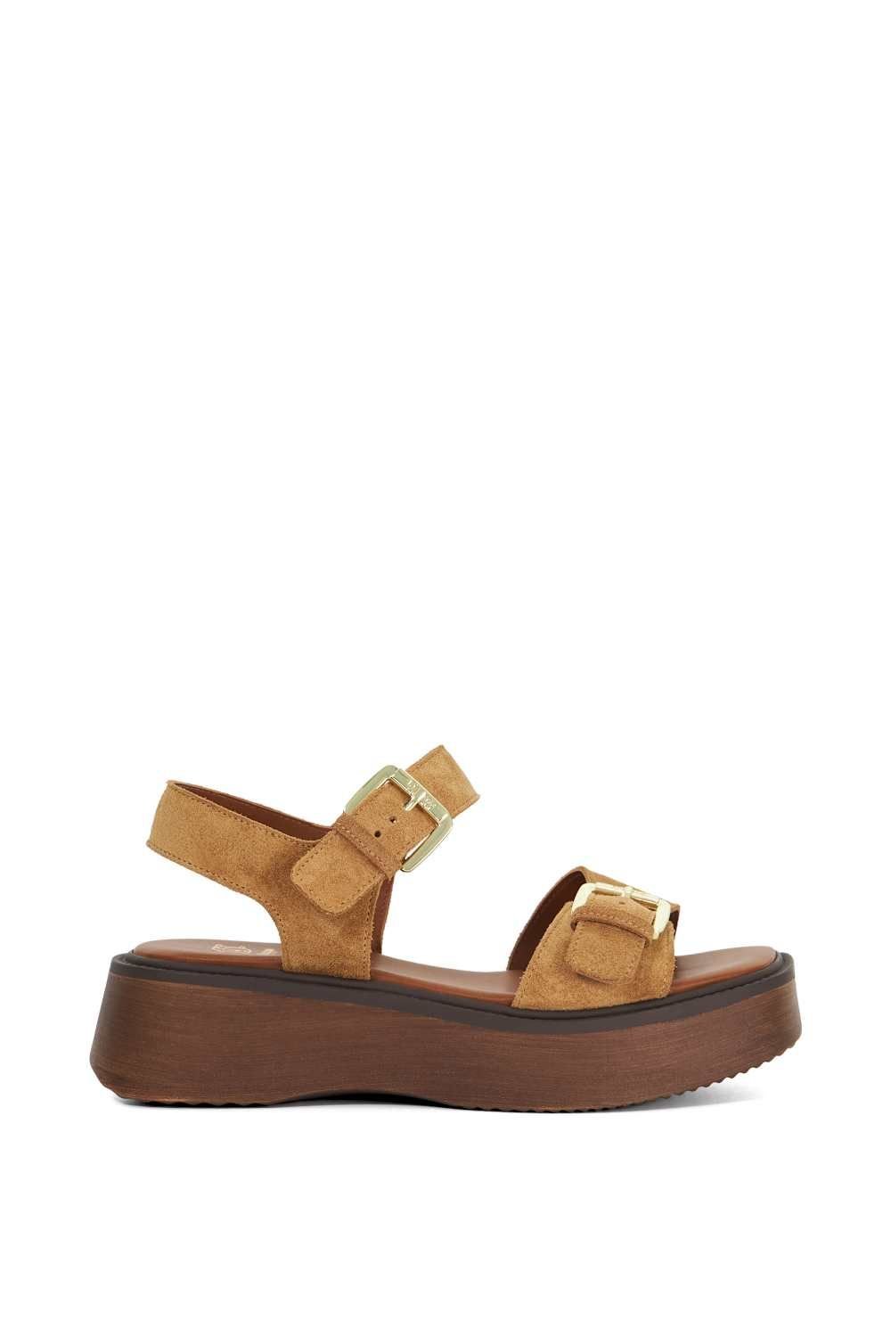 Dune London Dune London Women's 'Luno' Leather Sandals in Natural - 4