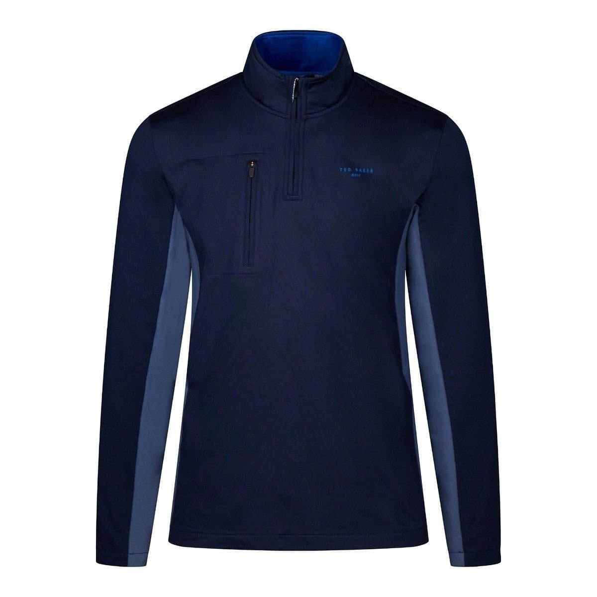Ted Baker Ted Baker Men's Rorry Half Zip Golf Midlayer in Navy