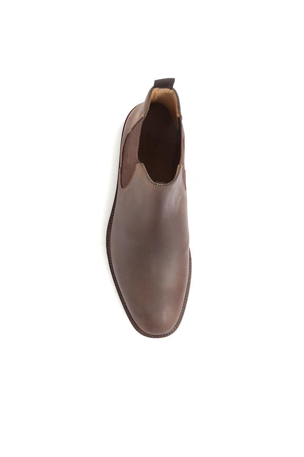 Jones Bootmaker Jones Bootmaker Men's Debden Oiled Nubuck Leather Chelsea Boots in Brown - 4