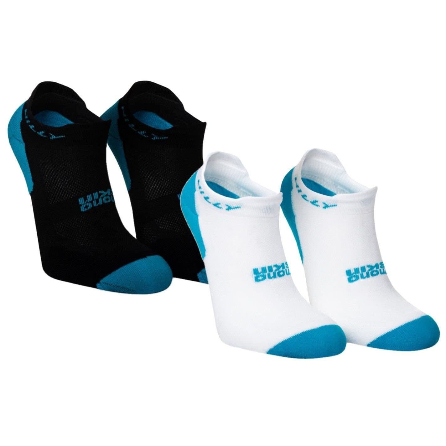 Hilly Hilly Men's Active Socklets Pack of 2 in White