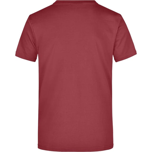 James and Nicholson James and Nicholson Men's Heavyweight Crew Neck T-Shirt in Wine - 2