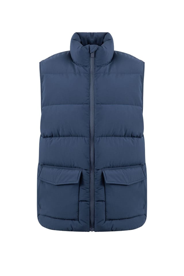 Weird Fish Weird Fish Men's Calderhead Heavyweight Padded Gilet in Midnight - 2