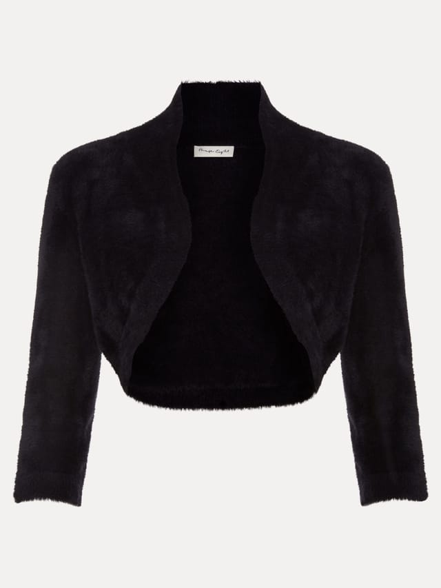 Phase Eight Phase Eight Women's Fay Fluffy Bolero in True Black - 2