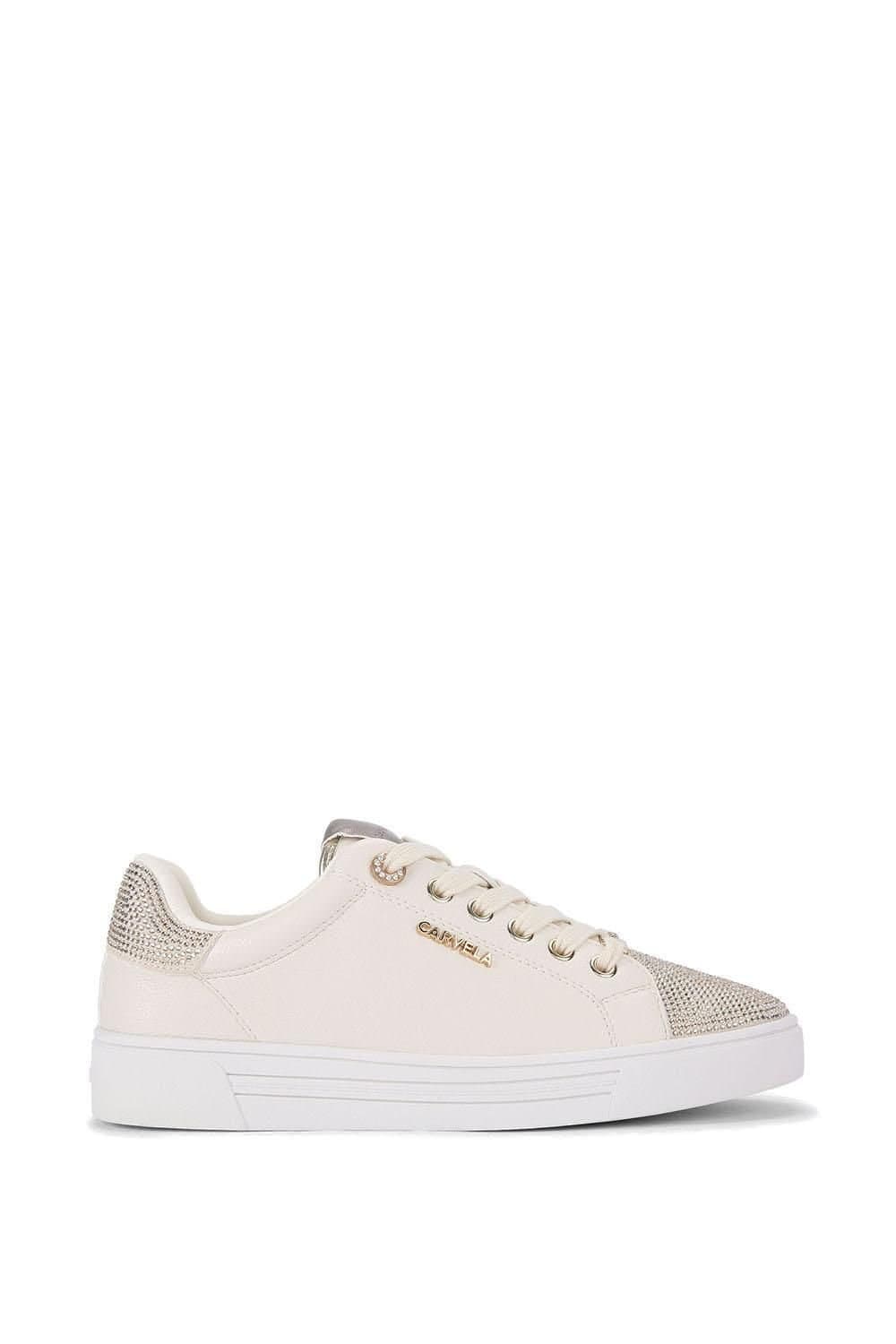 Carvela Carvela Women's 'Daze Toe Cap' Trainers in White