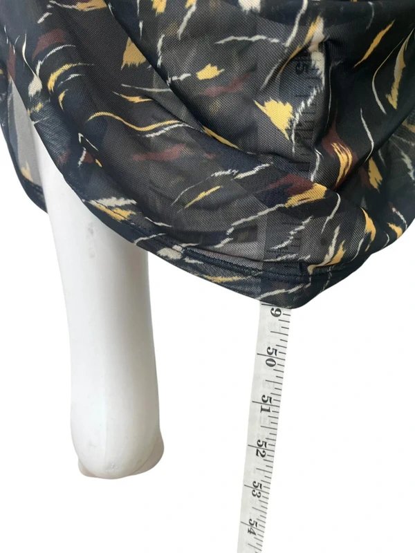 Et Vous Et Vous Dress Size 16 Womens NEW Navy Blue Mix Ruched Paint Splat EU44 RRP £25 - 1