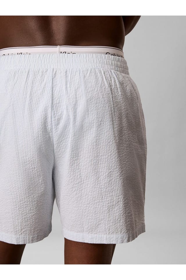 Calvin Klein Calvin Klein Men's Seersucker Sleep Short Dime Stripe Ballad Blue - 3