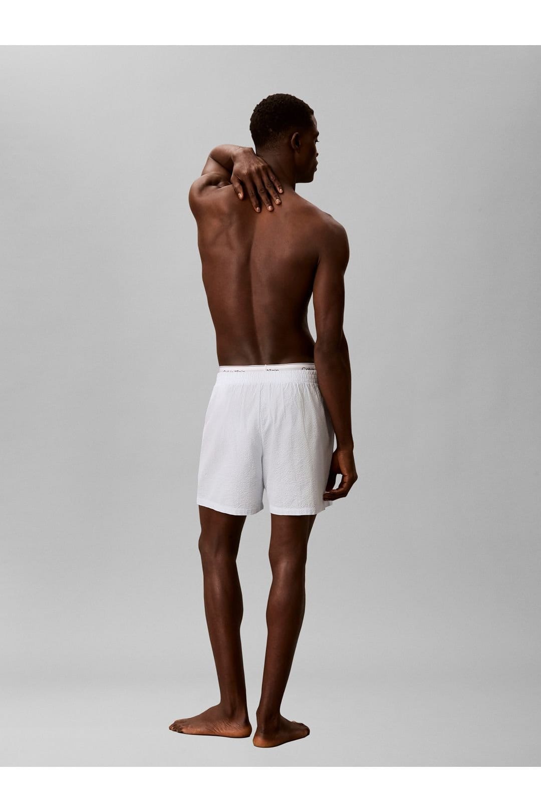 Calvin Klein Calvin Klein Men's Seersucker Sleep Short Dime Stripe Ballad Blue - 4