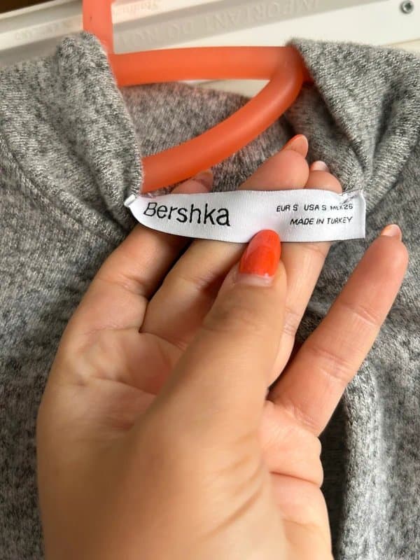 Bershka Grey Knit Bershka Dress