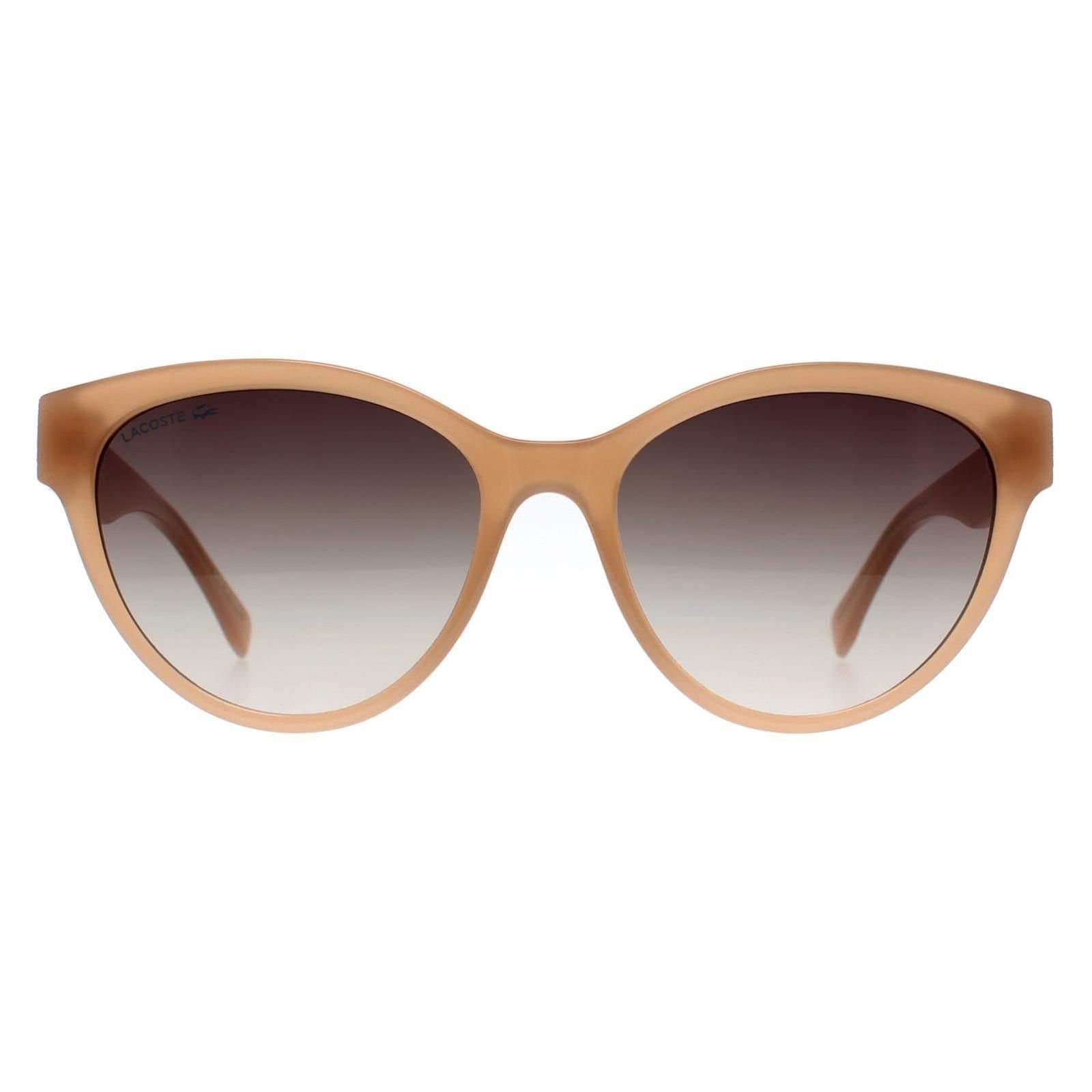Lacoste Lacoste Women's Cat Eye Nude Grey Gradient L983S in Beige