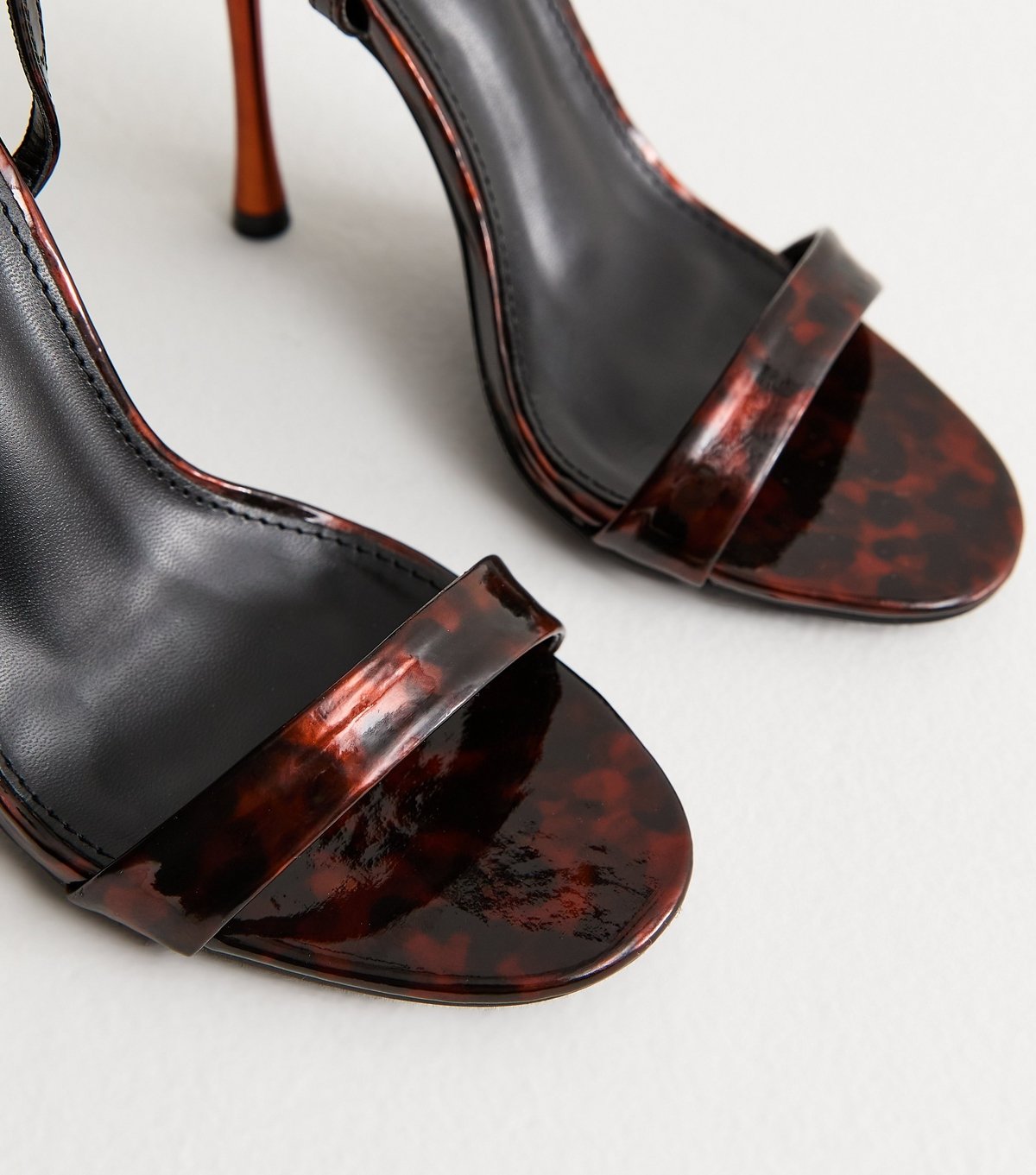 Public Desire Women's Brown Soho Tortoise Shell Stiletto Court Shoes Public Desire New Look - 3