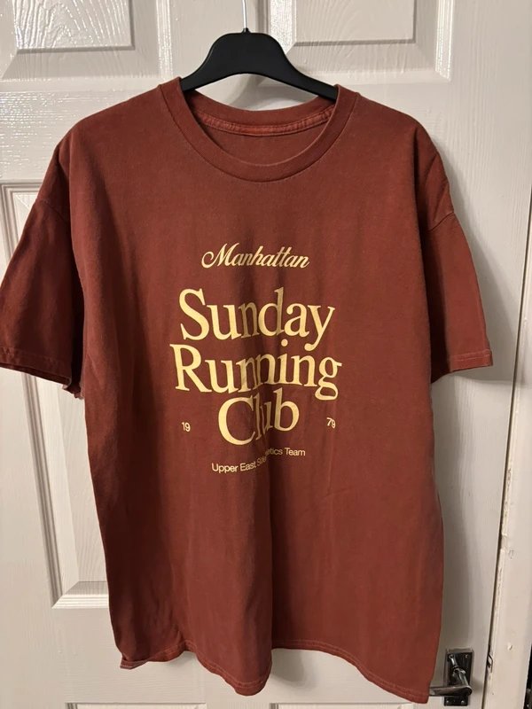 Next Sunday running club oversized T-shirt - 1