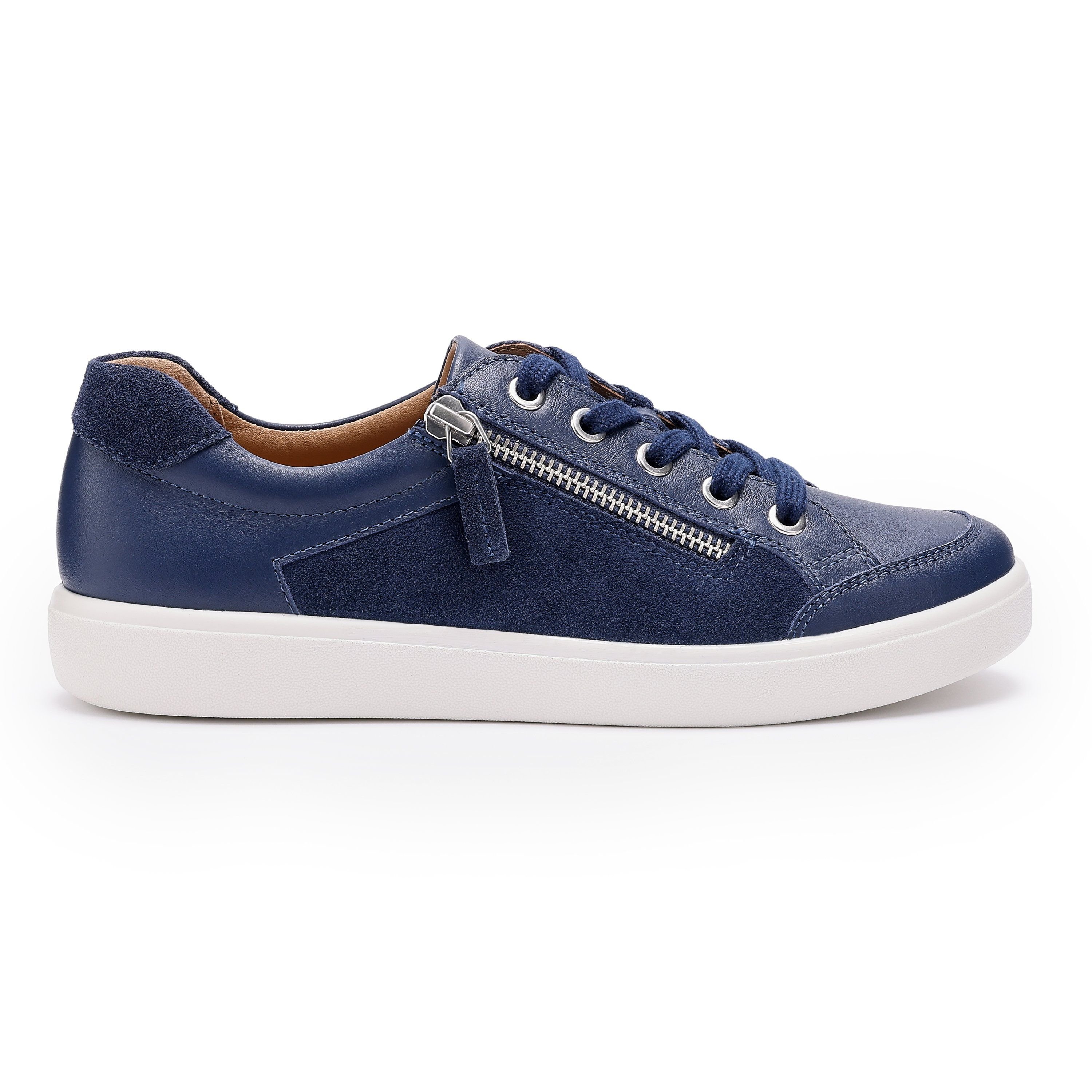 Hotter Hotter Women's Wide Fit 'Chase II' Deck Shoes in Navy - 2
