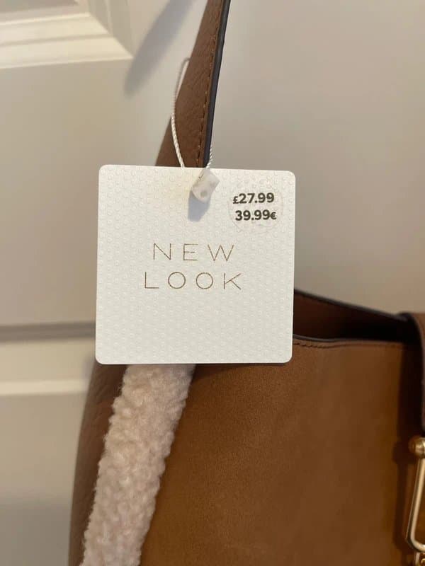 New Look New Look Faux Sheepskin shoulder bag. Tan