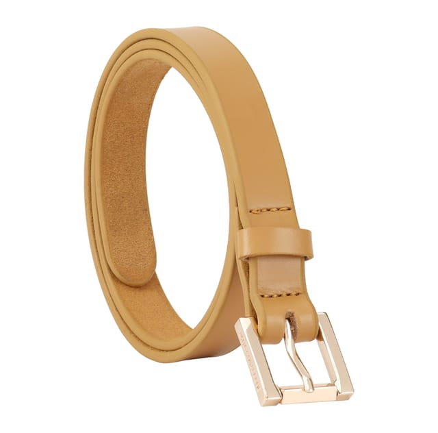 Paul Costelloe Paul Costelloe Women's Bess Leather Belt in Tan - 2