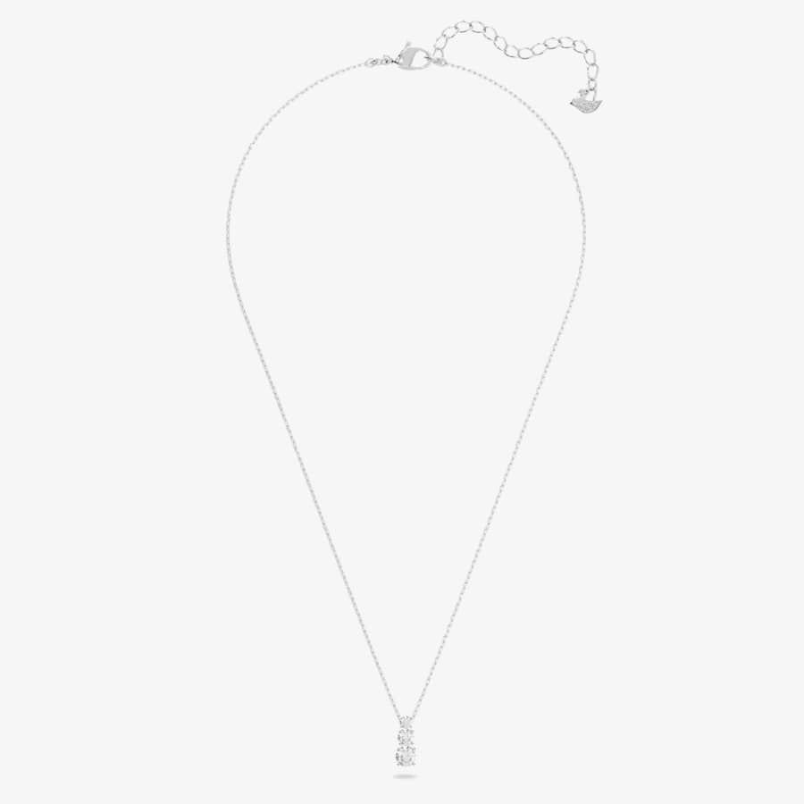 Swarovski Swarovski Women's Attract Trilogy Crystal Pendant 5414970 in Silver - 2