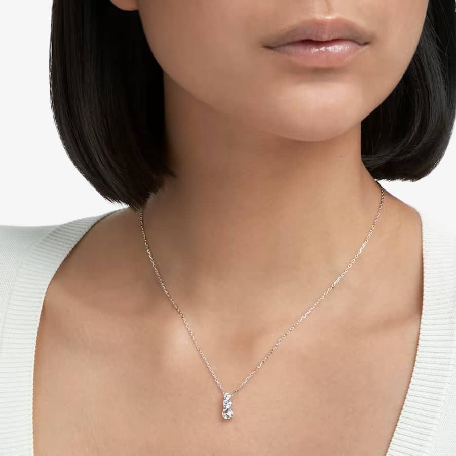 Swarovski Swarovski Women's Attract Trilogy Crystal Pendant 5414970 in Silver - 4