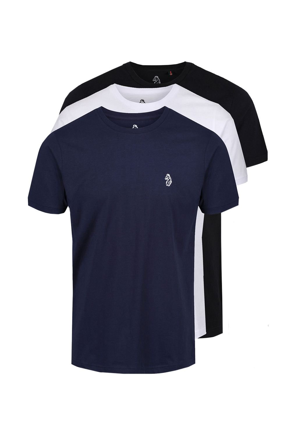 Luke 1977 Luke 1977 Men's Johnys 3 Pack T-Shirt in Dark Navy - 3