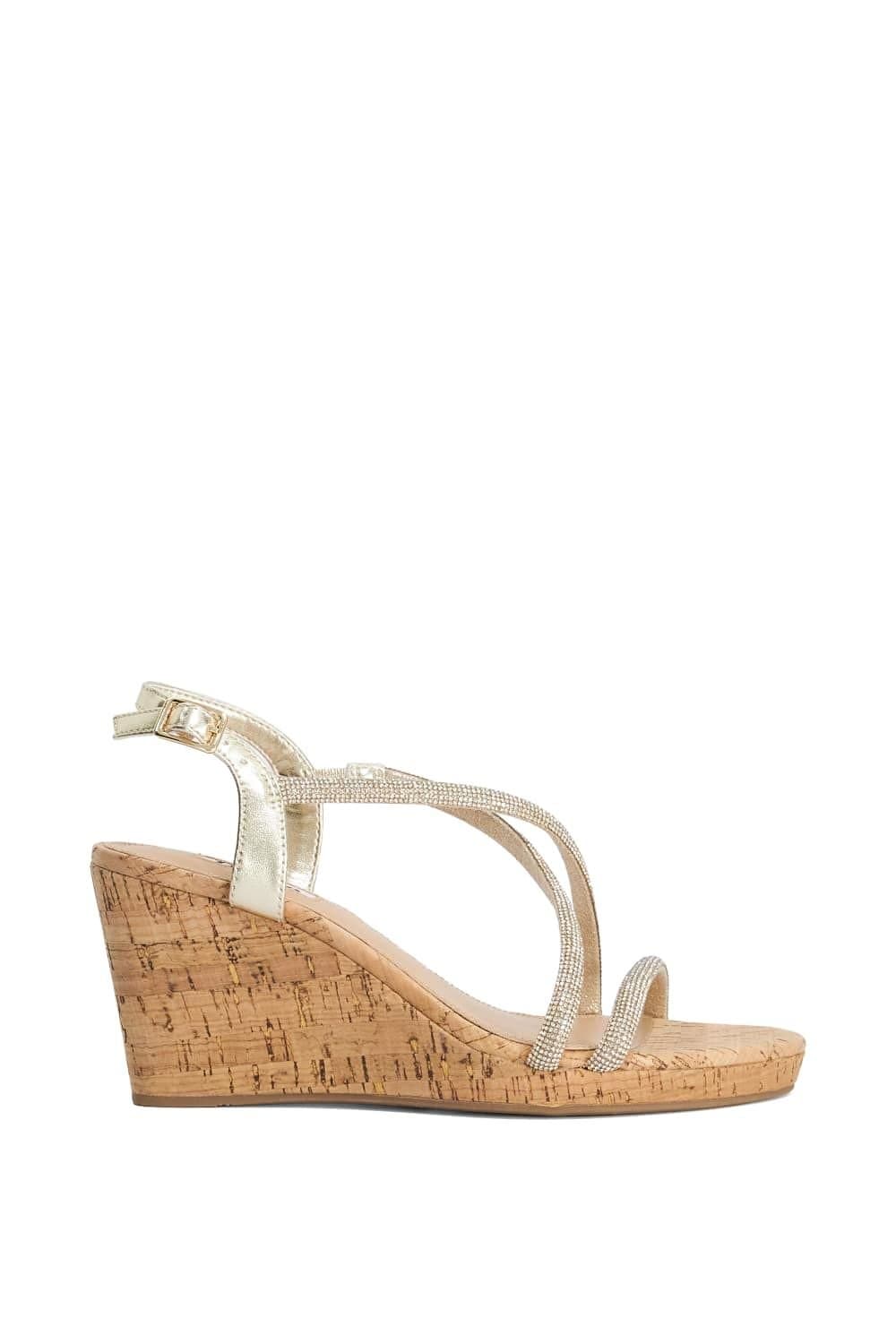 Dune London Dune London Women's 'Kiikii' Wedges in Metallics