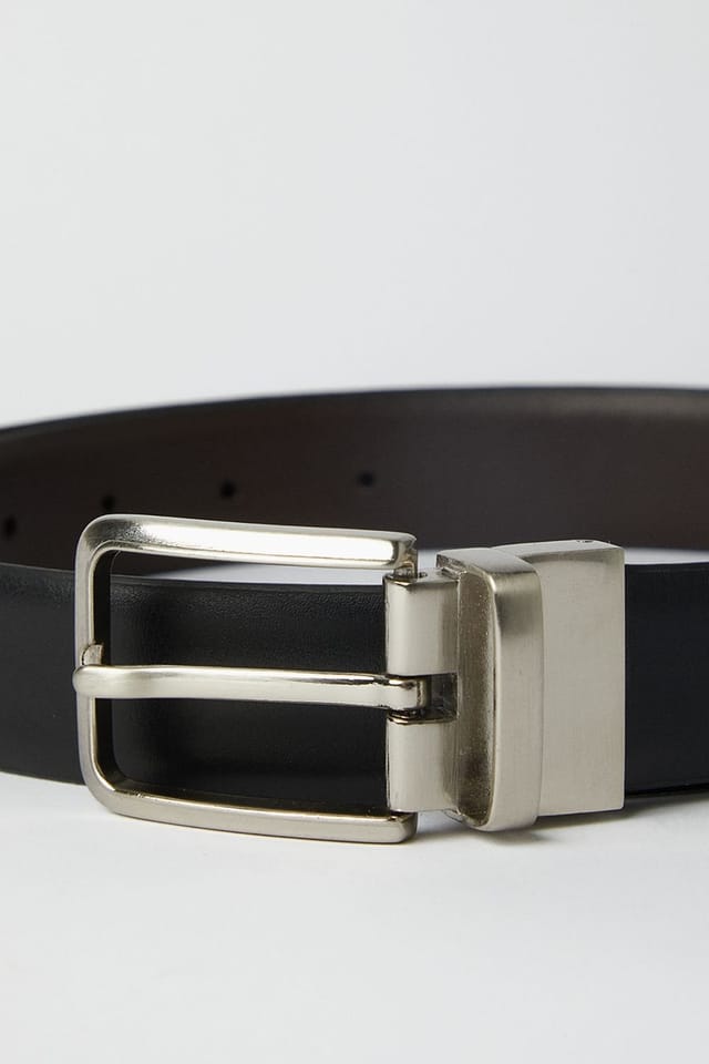 Burton Burton Men's Black Reversible Leather Belt - 3