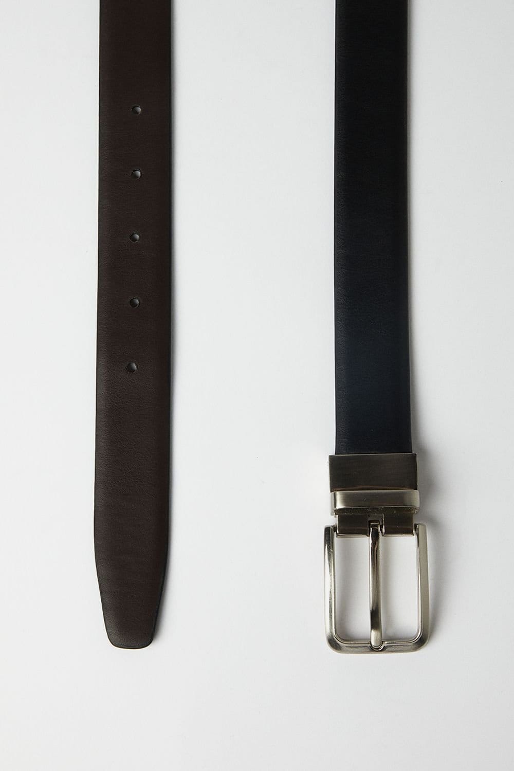 Burton Burton Men's Black Reversible Leather Belt - 4