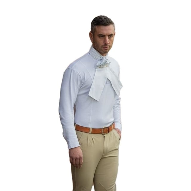 Shires Shires Men's Hunting Show Shirt in White - 2
